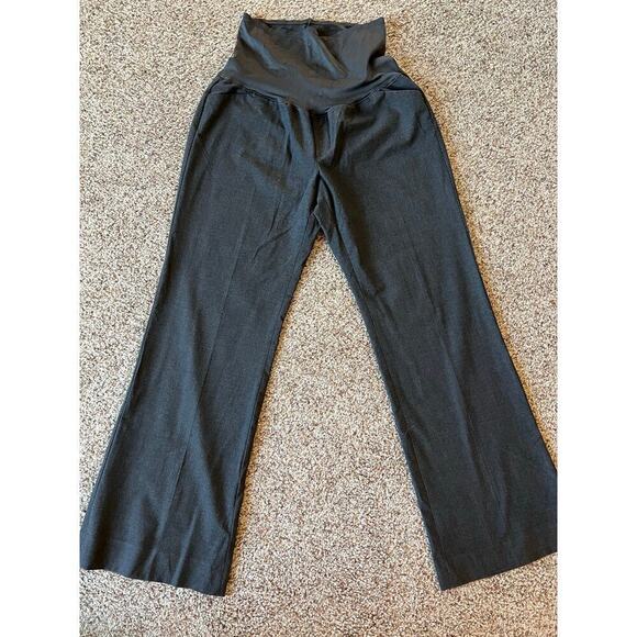 Maternity Dress Pants, Size 10, Gap, Charcoal, Boot Leg, Size 10 - Picture 1 of 9
